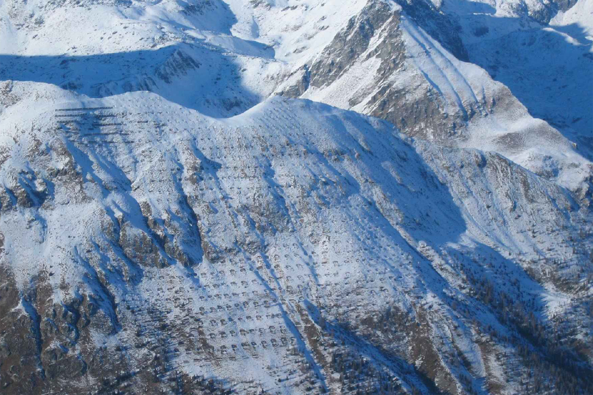 Progettazione di barriere fermaneve